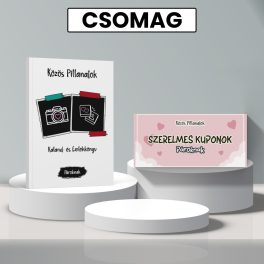   CSOMAG: Szerelmes kuponok pároknak és Közöspillanatok kaland- és emlékkönyv