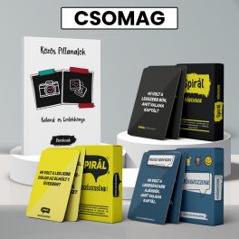  CSOMAG: Spirál Pároknak, Spirál Beszélgessünk!, #SZÓRAKOZZUNK kártyajáték és Közöspillanatok kaland- és emlékkönyv