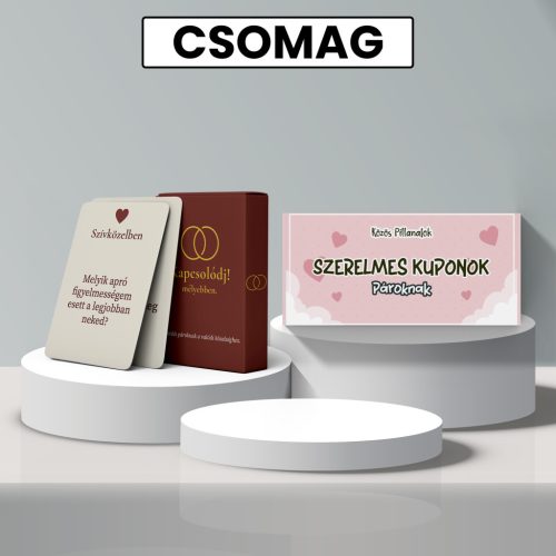 CSOMAG: Kapcsolódj! - mélyebben. kártyajáték és Szerelmes kuponok pároknak