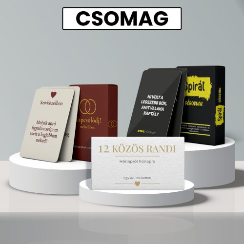 CSOMAG: Kapcsolódj! - mélyebben., Spirál Pároknak kártyajáték és 12 KÖZÖS RANDIÖTLET